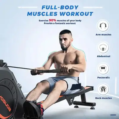 Exercise Rowing Machine YOSUDA H-181 Magnetic Foldable -NEW, View more