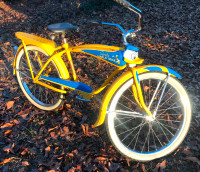 1952 Shelby Donald Duck vintage original Balloon tire bicycle