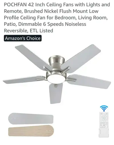 ceiling Fan, Light,  brand new, View more