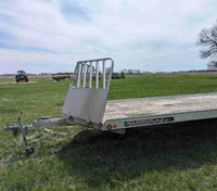 2013 22 foot aluma drive on/off 4 place sled trailer. 
