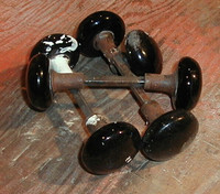 door knob - antique black door knobs for sale G7A-7Bonly