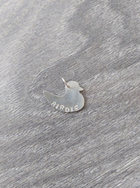 Sterling Silver Hand Made Birdie Pendant for Necklace