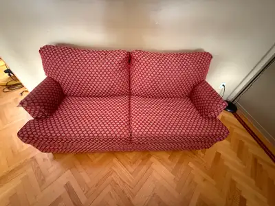 Red pattern Sleeper sofa, View more