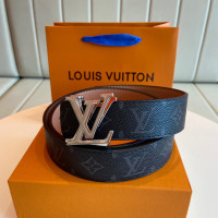 New LV Initials Monogram 35mm Leather Belt , New with Box