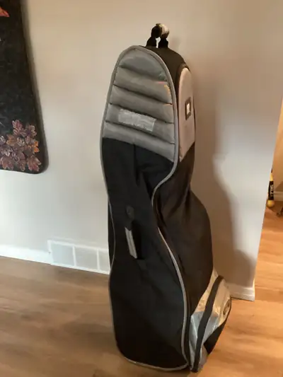 Travel bag is well padded and has a great set of wheels that makes it easy to pull.It is also design...