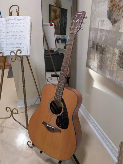Yamaha acoustic guitar 6 string., View more