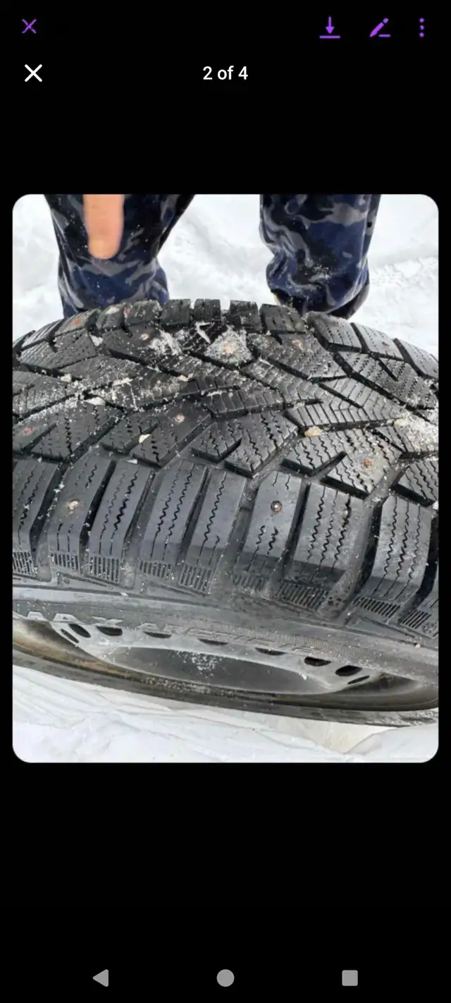 Altimax Arctic studded Winter tires 225 65 R17 in Tires & Rims in Gatineau - Image 2