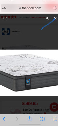 Sealy pisterpedic 500  mattress /box spring -queen size 