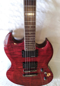ESP LTD Electric Guitar Setneck Carved Top Excellent SG