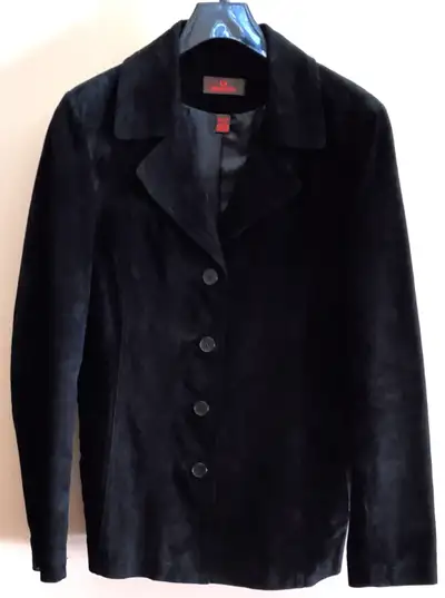 "DANIER" BLACK SUEDE JACKET, View more