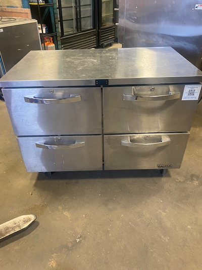 You are viewing a used True TUC-48F-4D 48" Wide Commercial Restaurant Undercounter Freezer with 4 Dr...