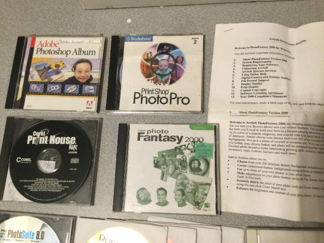 vintage Computer CD-roms Adobe Photo Shop, Print, Soap 2, Corel in Software in Oshawa / Durham Region - Image 4
