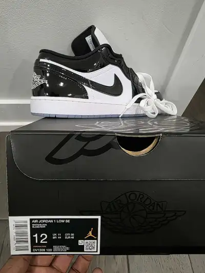 Air Jordan's 1 Lows - black and white - brand new - size 12, View more