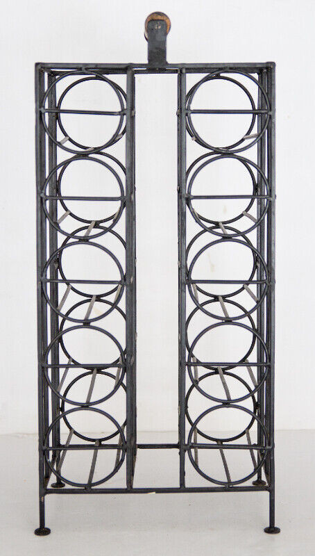 Wrought Iron Floor Standing Wine Rack (10 Bottles) in Home Décor & Accents in Kitchener / Waterloo - Image 2