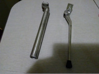 Aloy 1in" used seat post & new kickstand-15.00 ea or 2 for 20.