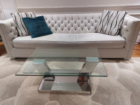 Glass Coffee Table and End Table