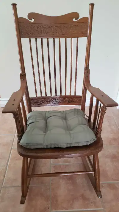 Pressback Antique Rocking Chair, View more