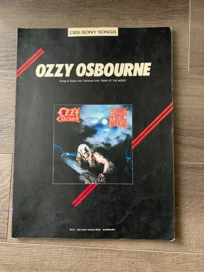 OZZY OSBOURNE - Bark at the moon Tab Book Guitar, View more
