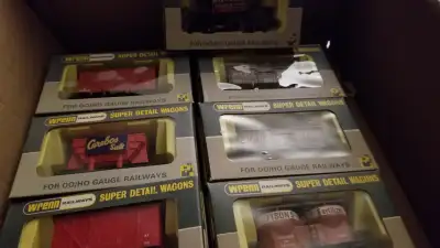 7 Boxed Wrenn rolling stock. Amazing detail, View more