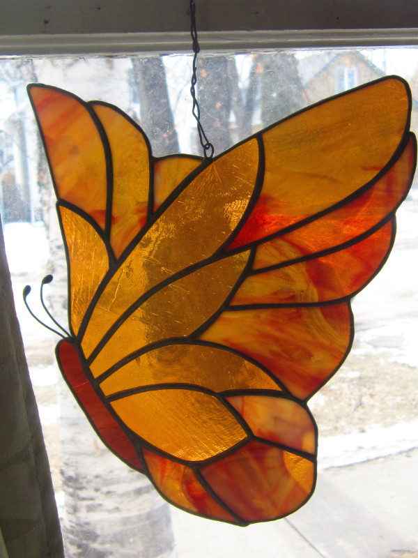 Stained Glass ~ Butterfly ~ Window Hanger in Arts & Collectibles in Winnipeg - Image 4