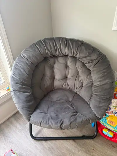 Grey papasan chair, View more