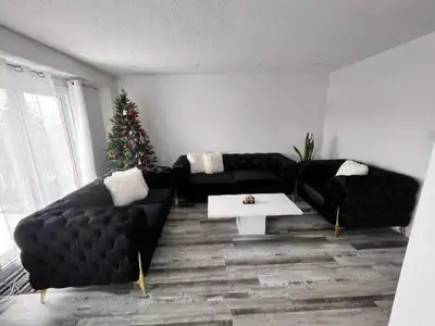 Black Velvet Chesterfield Set, View more