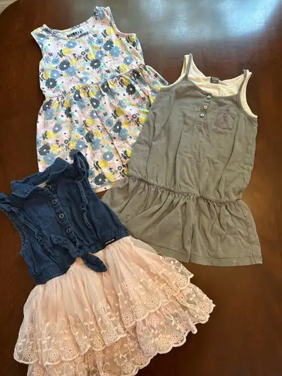 Size 4T Girl’s dresses - $10 for all - Calvin, baby gap, monkey , View more