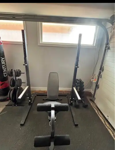 squat rack and bench combo , View more