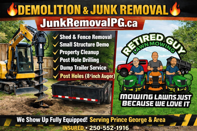 https://www.junkremovalpg.ca/ Share with us the dates, location, pictures a Call or Text: 250-552-19...