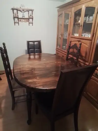 Dining Room Table with 6 Chairs - Solid Wood, View more