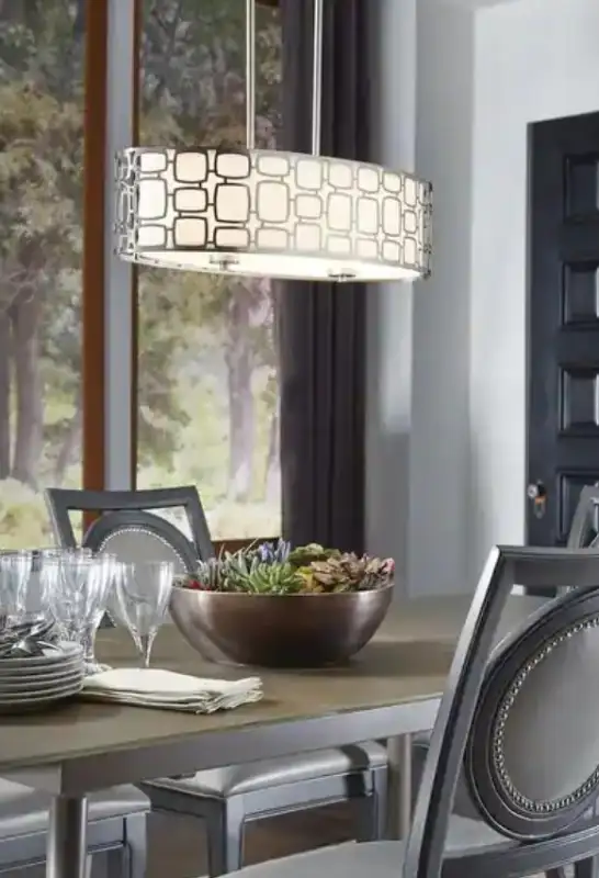 Kichler Sabine Brushed Nickel Contemporary Fixture NEW $35 in Indoor Lighting & Fans in Brantford - Image 3