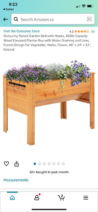 Custom made garden boxes