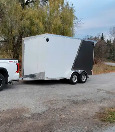 Set up for all your toys motorcycle, snowmobile & sxs , atv's comes with diesel heater, lots of led...