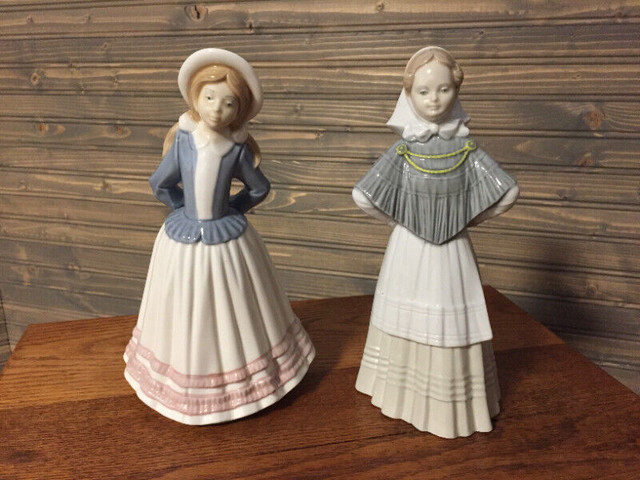 Vintage 2 Belles Figurines de Porcelaine Made in Spain dans Art et objets de collection  à Drummondville
