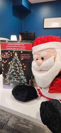 Christmas - Santa plush and Christmas tree decoration 