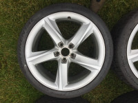 Audi Factory 19 in alloy rims. Continental 245 35 19 inch tires