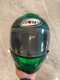 Suomy SR Sport Green/Black Helmet - Size Small