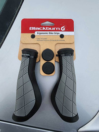 Blackburn ergonomic adult bike handle bar grips bicycle grey
