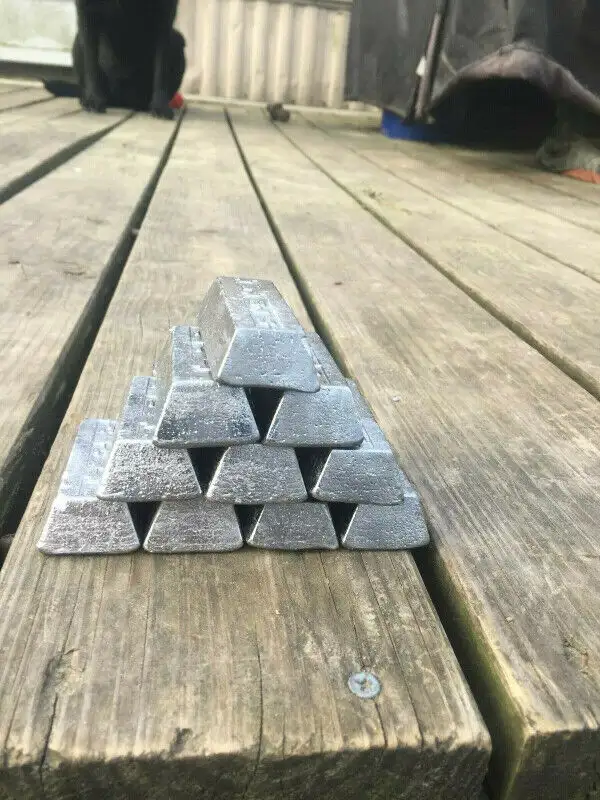 lead ingot ingots lingo fishing target black powder peche plomb in Fishing, Camping & Outdoors in Ottawa - Image 9
