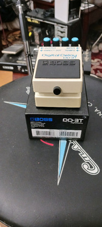 Boss DD-3T digital delay tap tempo effects pedal