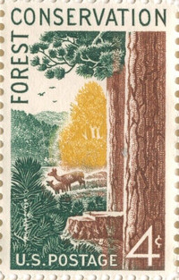 Forest Conservation - 4 cent 1950's US stamp- unused 50 block