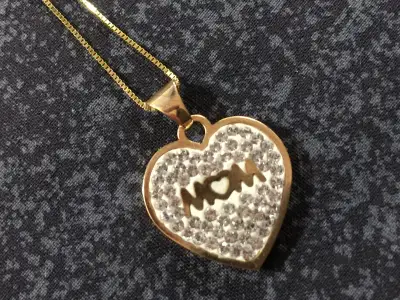 Yellow gold necklace 10K . 18 inches, View more