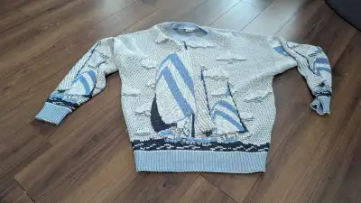 Vintage Sailboat Sweater XL, View more