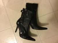 Two Pair Fashion Boots. Size six.