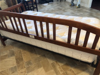 Wooden daybed with mattress