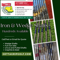 Golf Iron Shafts.....Full Sets & New Uncut Shafts