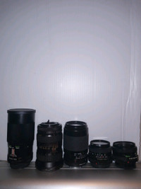 Canon FD Lenses For 35mm SLR Film Camera 28,50,135,28-80,80-20mm