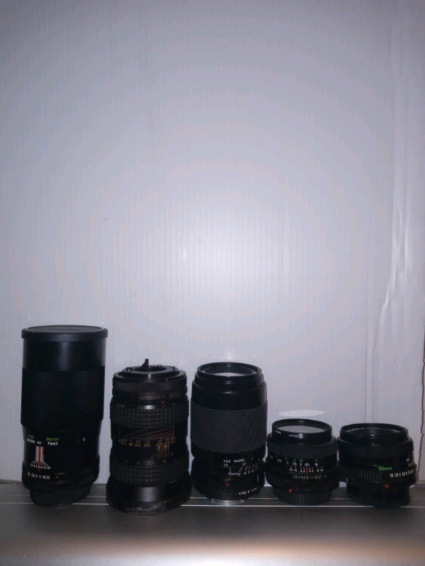 Canon FD Lenses For 35mm SLR Film Camera 28,50,135,28-80,80-20mm dans Autre  à Ville de Montréal