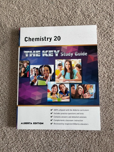 Selling the Key Study Guide for Chemistry 20 and 30 for 7 dollars each.