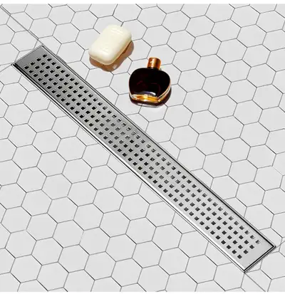 SaniteModar 36” Linear Shower Drain Square Hole Panel - NEW!!, View more